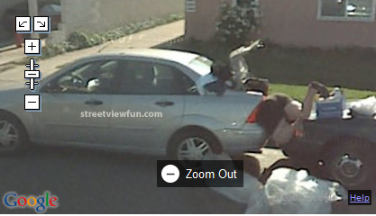 Guy eaten by car weird