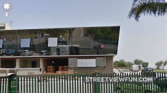 google car in panorama