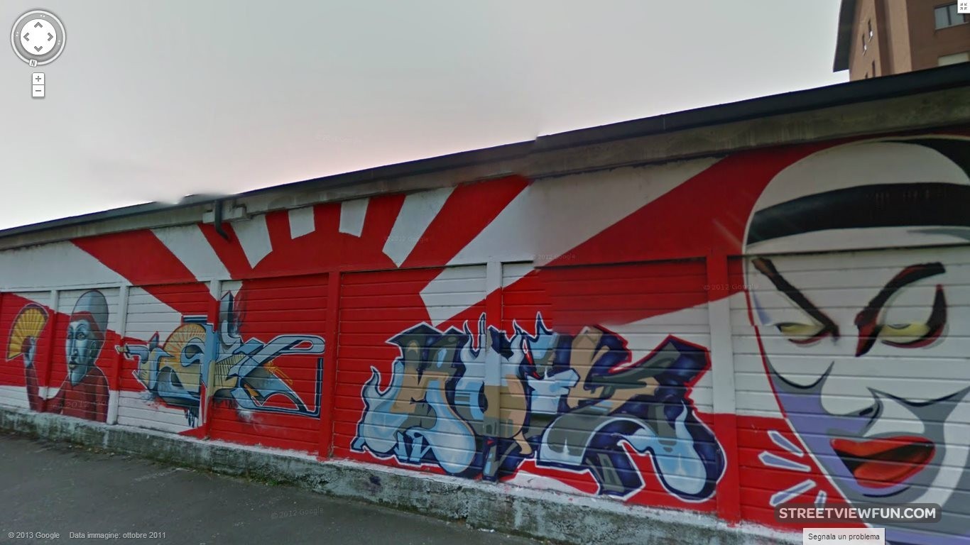 Japanese Graffiti In Italy Streetviewfun