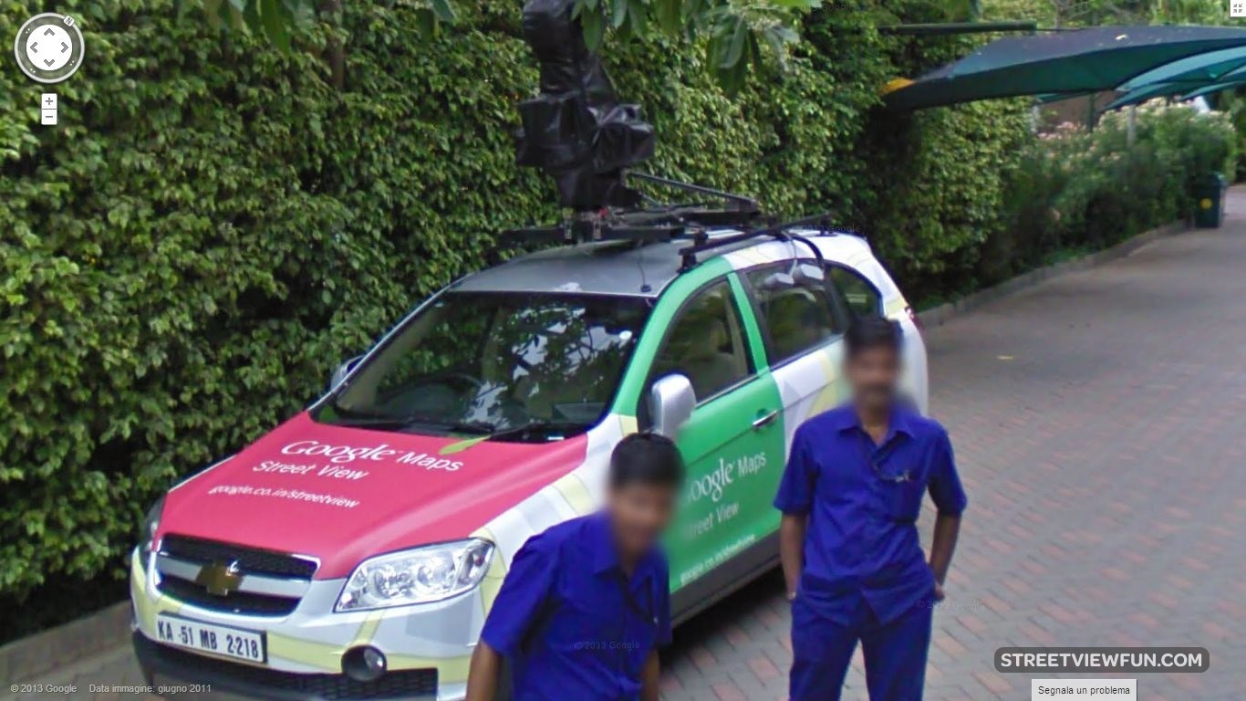 Google car at Wonderla Bangalore StreetViewFun