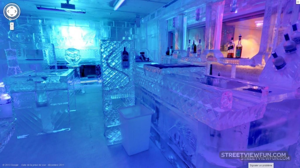 Ice bar in Auckland StreetViewFun
