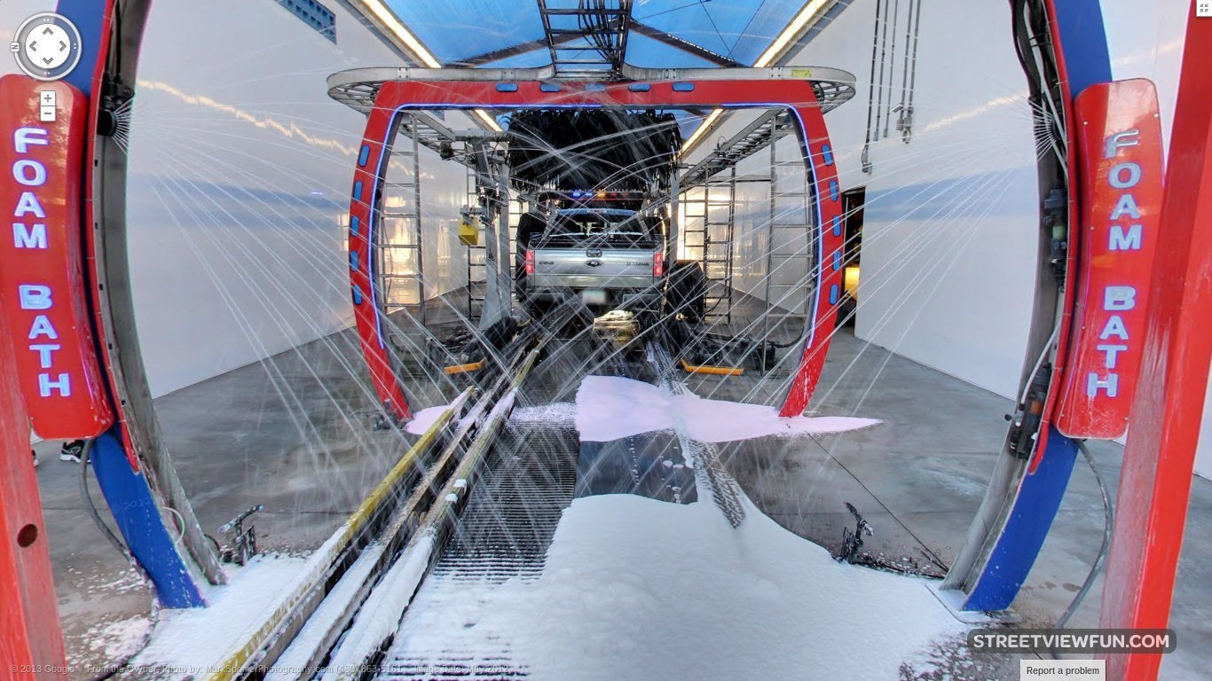 Google goes inside a car wash StreetViewFun