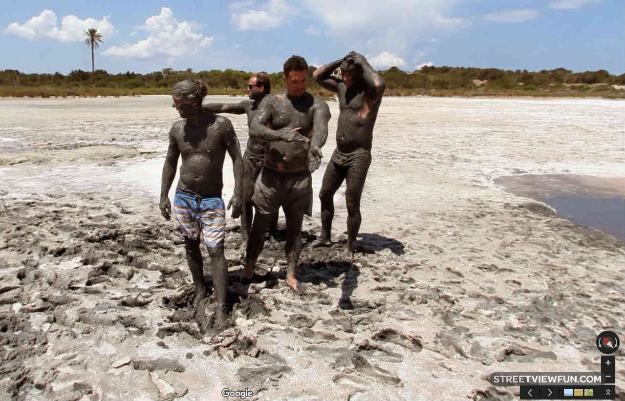 Mud bath StreetViewFun
