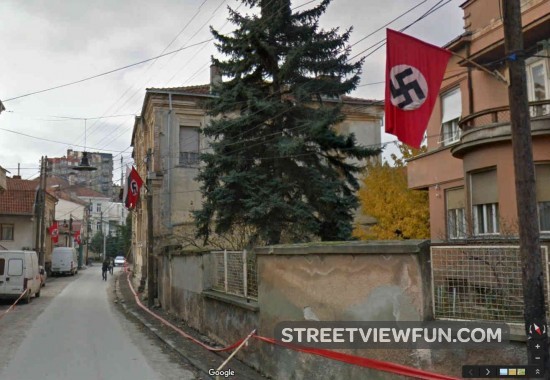 nazi-flags-bitola-macedonia