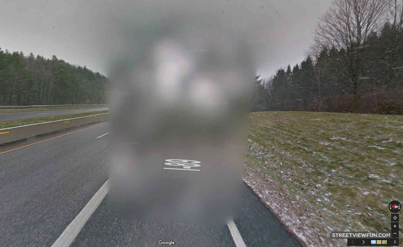 Snowing in Vermont causing problems StreetViewFun