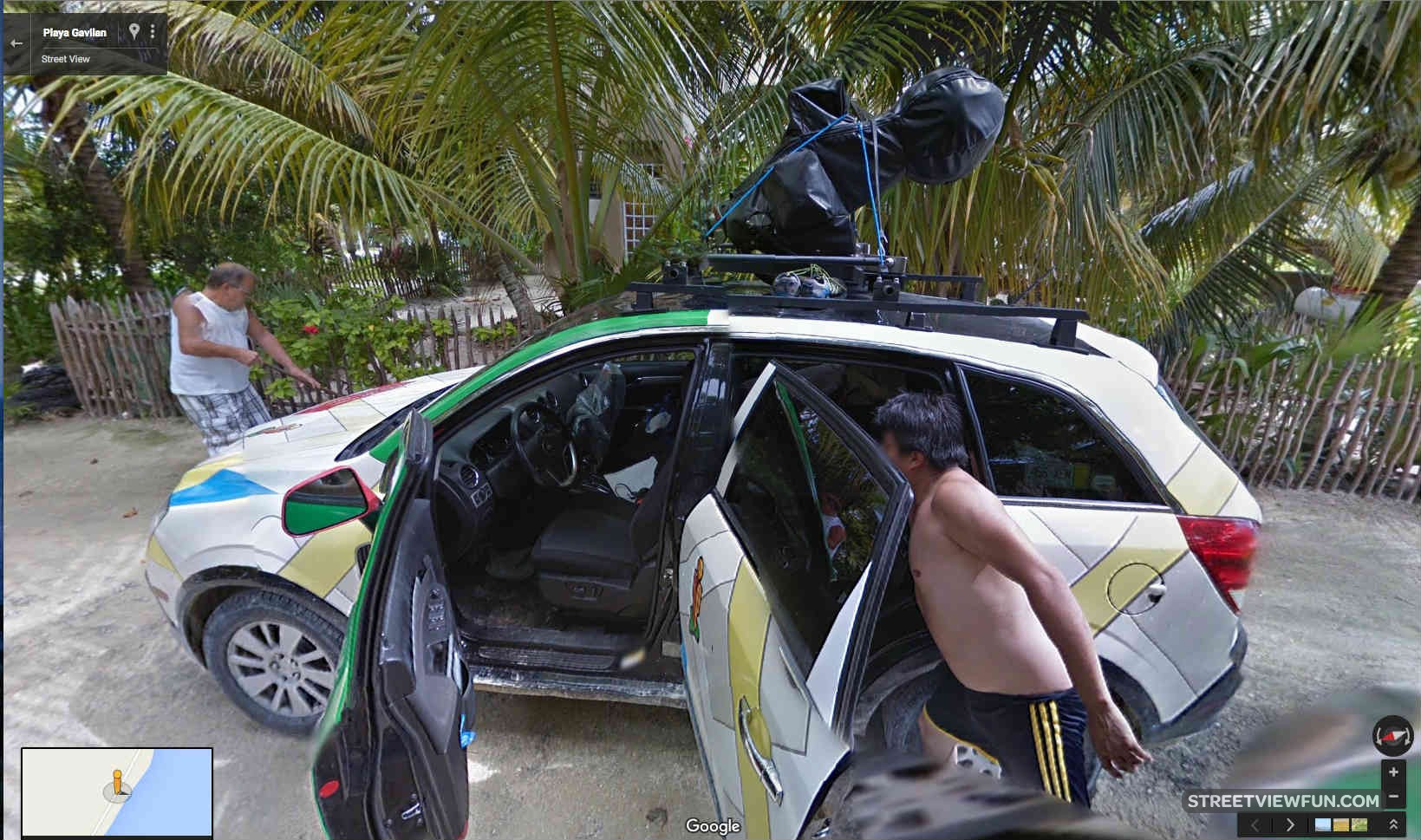 An inside look at the google car StreetViewFun