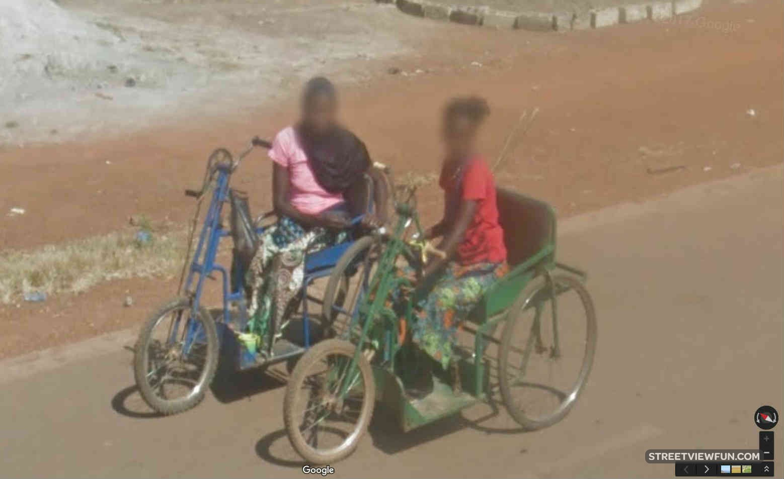 Pedal with your hands StreetViewFun