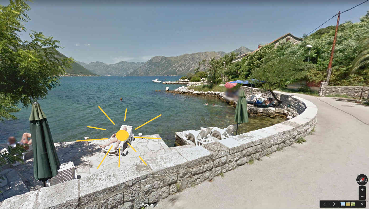 Sun shower StreetViewFun