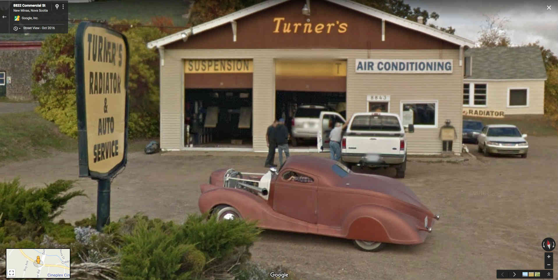 Strange car in Nova Scotia StreetViewFun