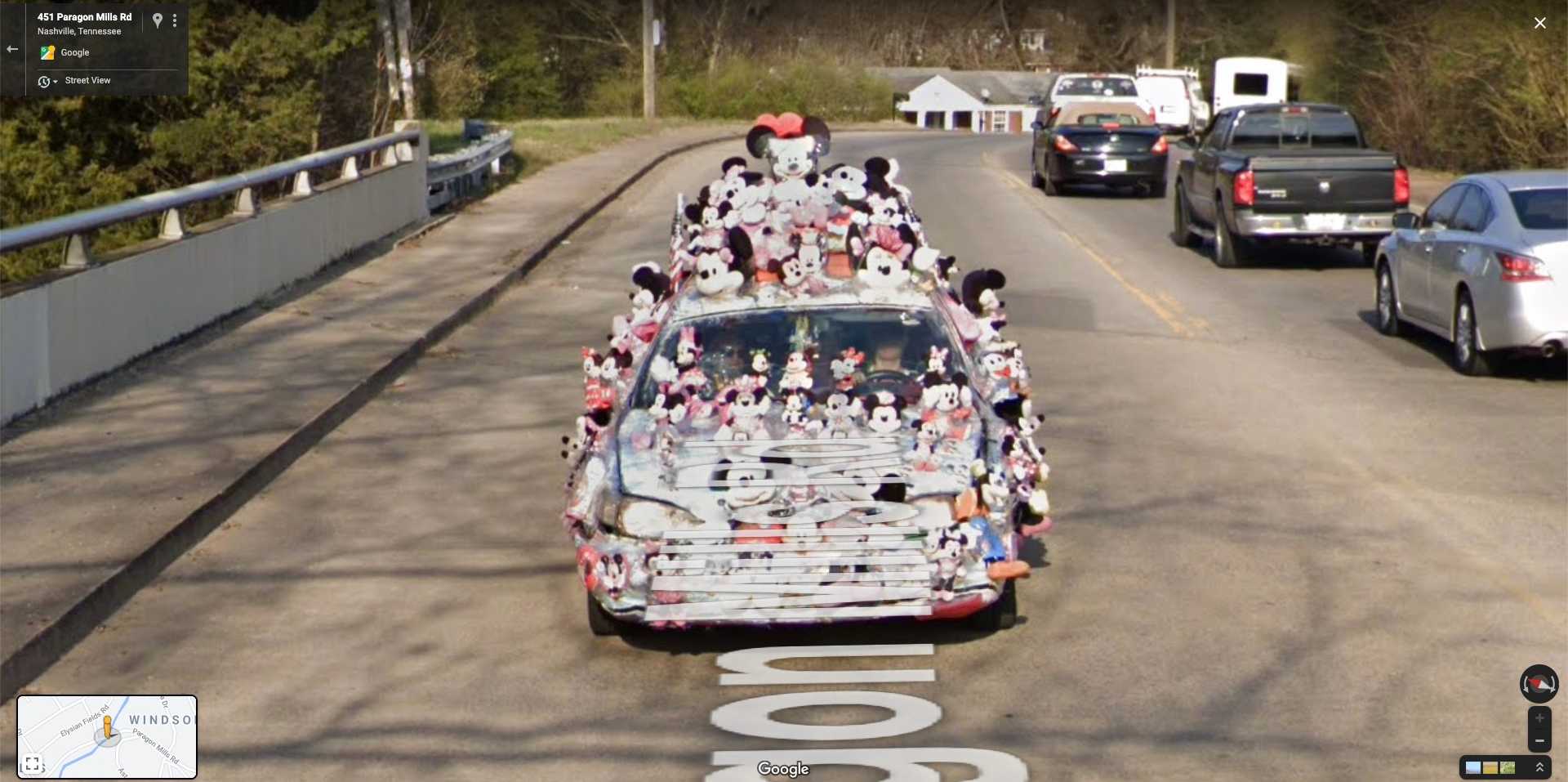 Mickey Mouse family car