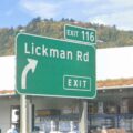 Lickman road sign