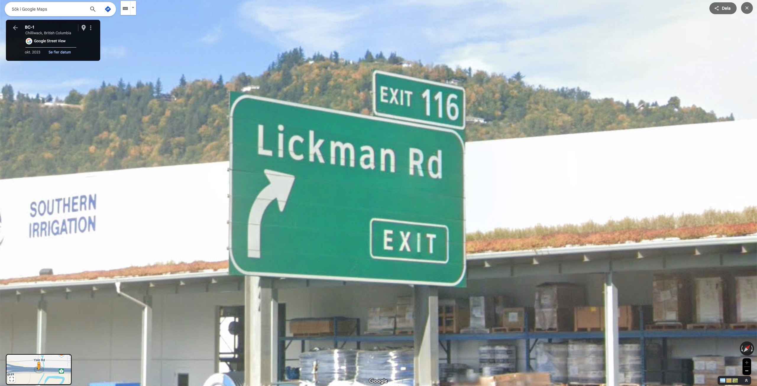 Lickman road sign