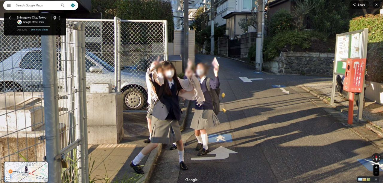 japan girls google maps