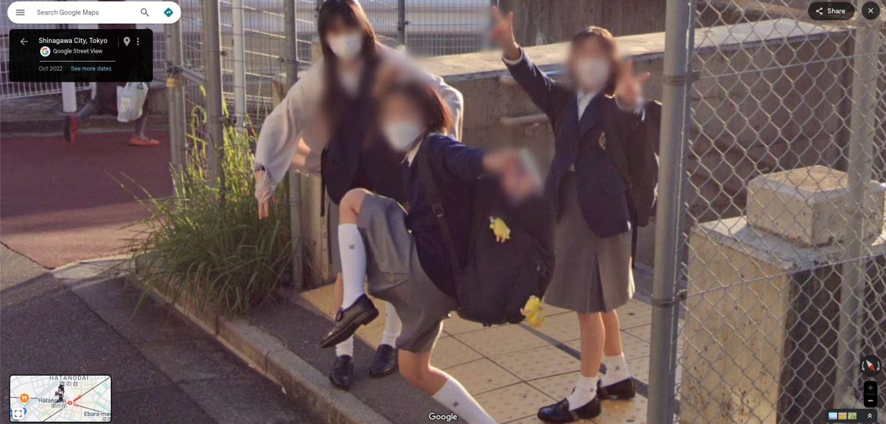 japan girls google street view