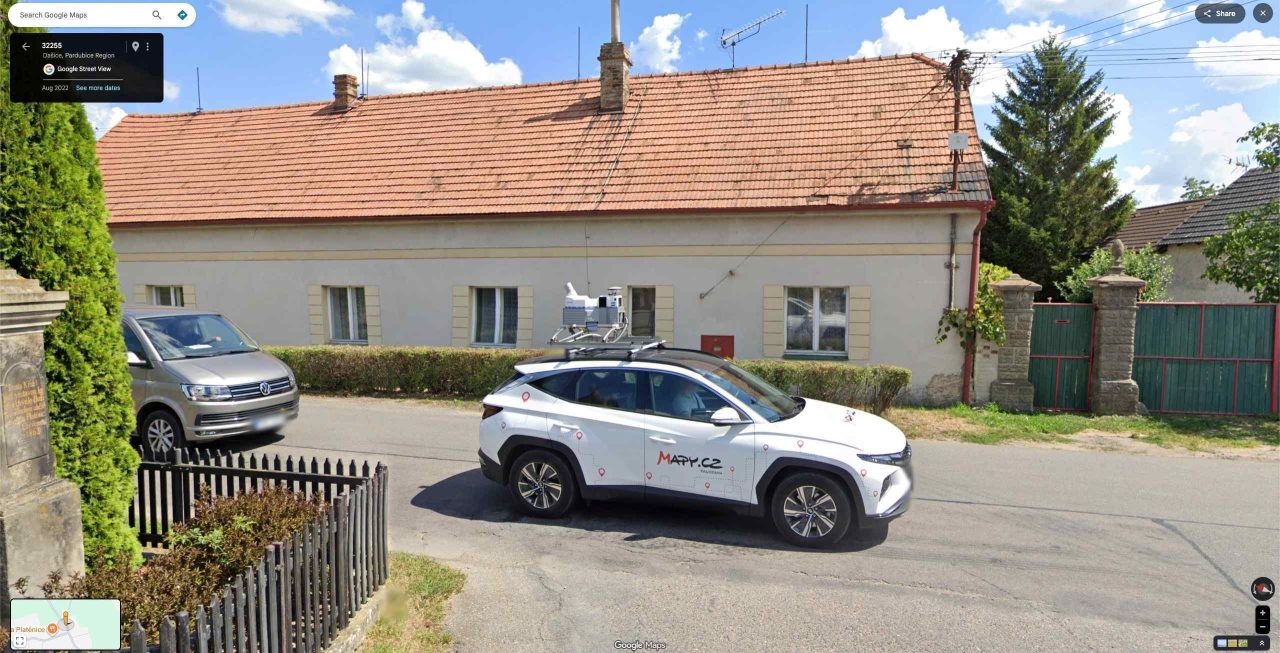 Google Maps meat Mapy