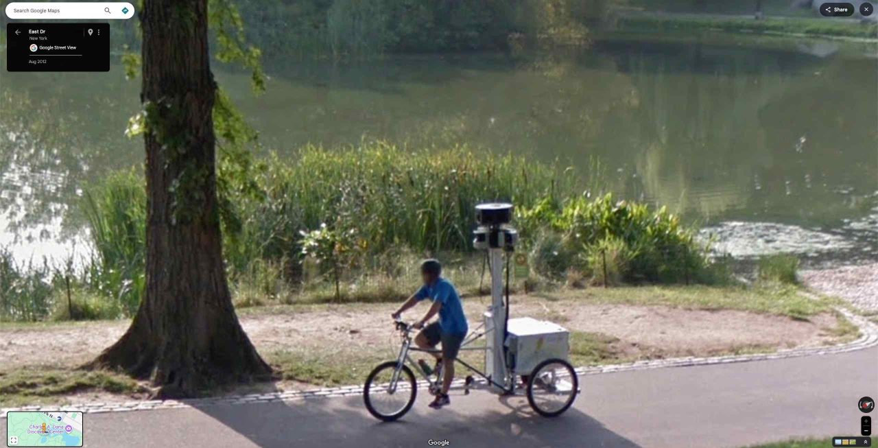 Google Street View trike cameras