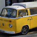 Yellow camper