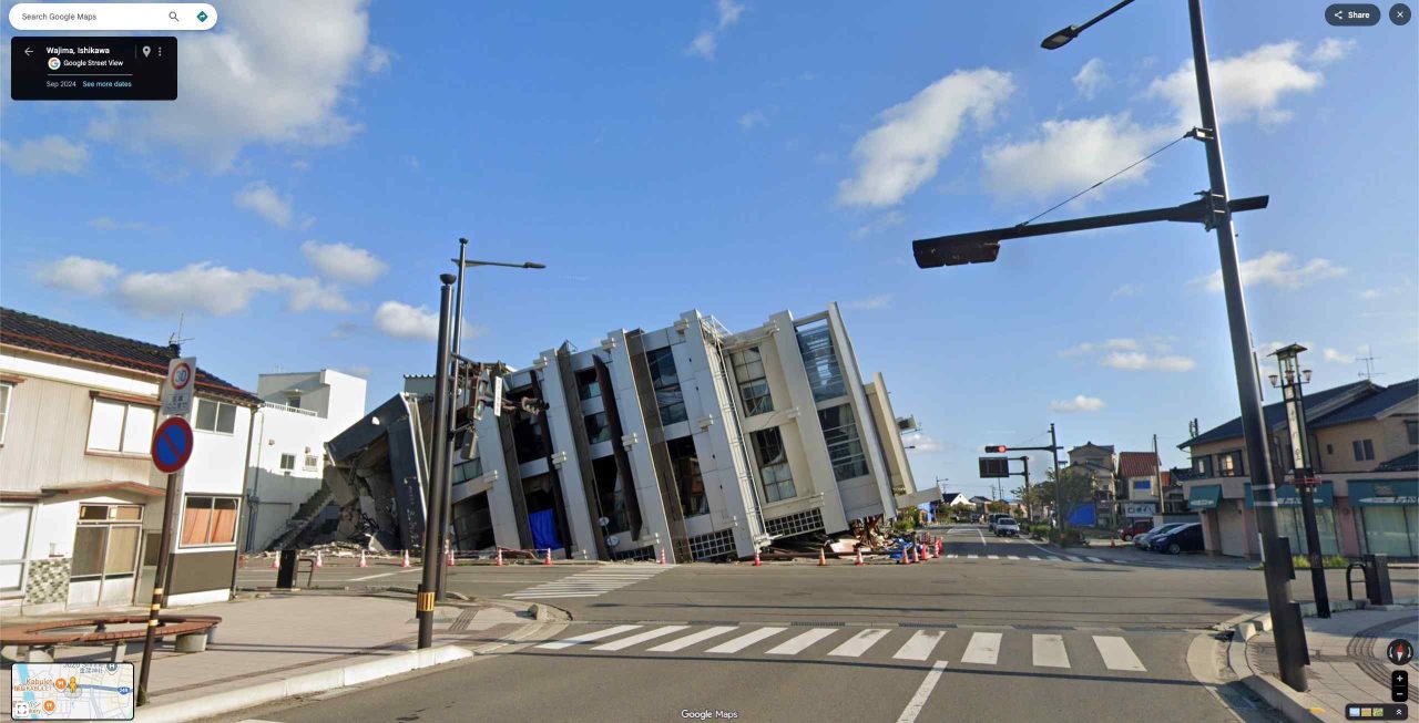 Japan building collapse