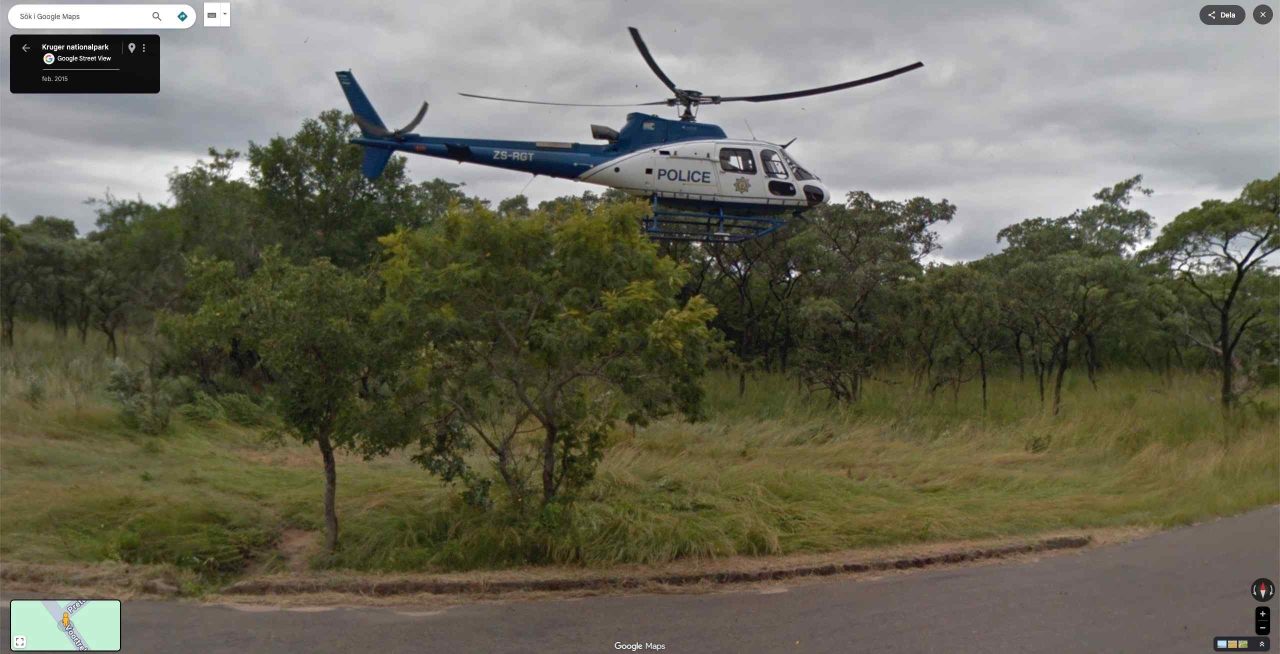 police helicopter kruger park