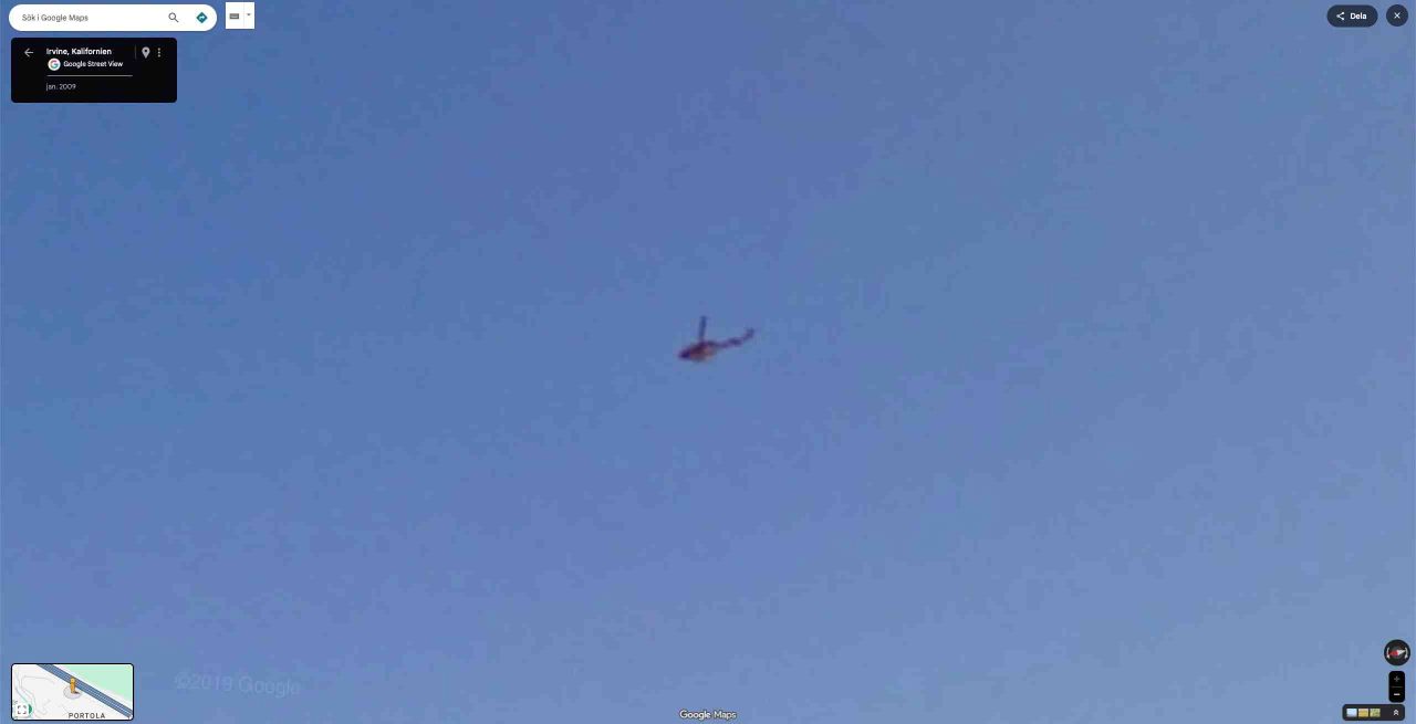 helicopter up in the air