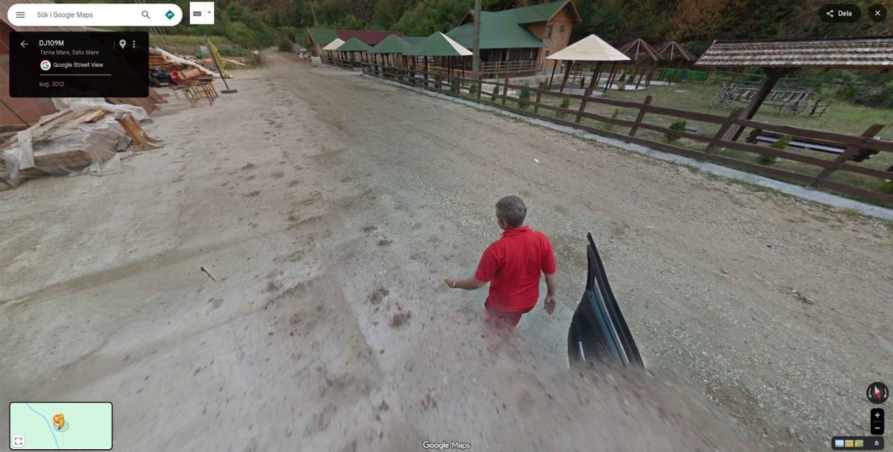 google guy leaving car