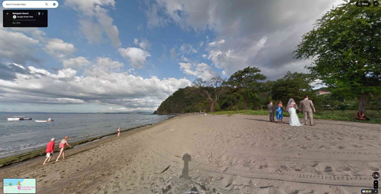 google wedding beach