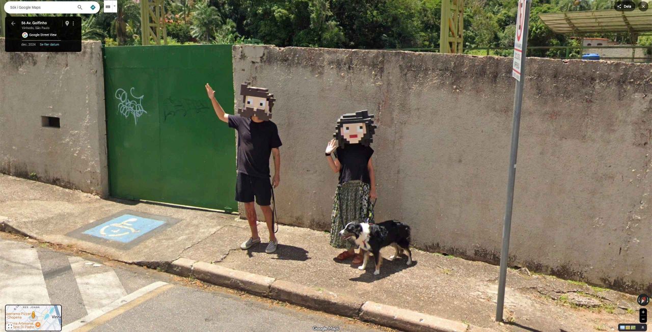 8 bit people google street view
