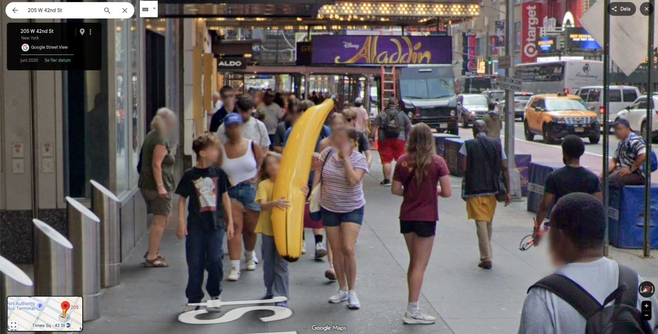 Banana on Google Maps Street View