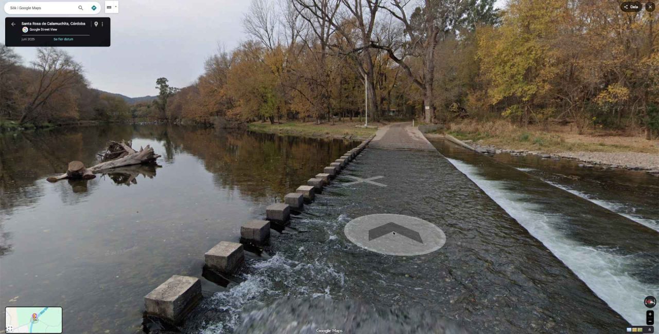 crossing bridge flooded