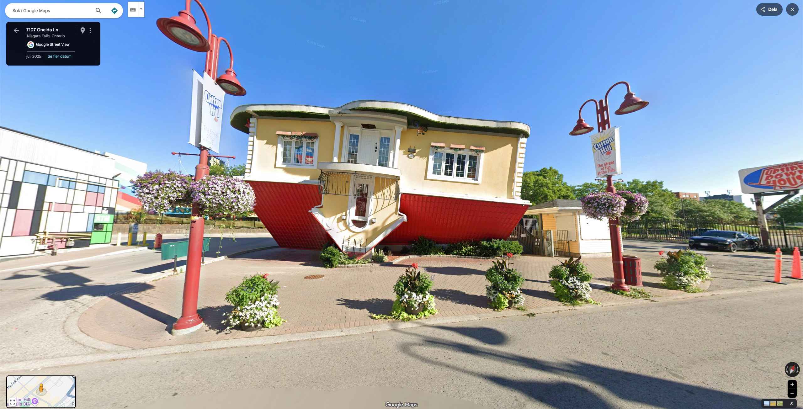 upside down house