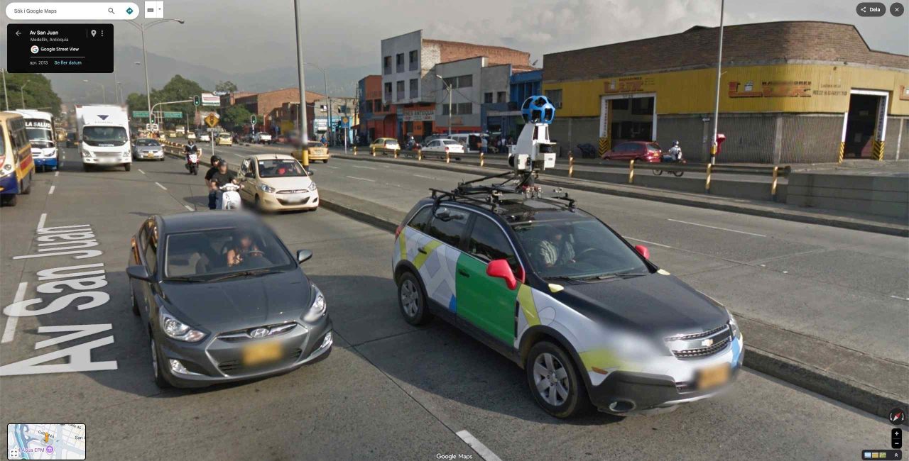 Colombian Google Street View car