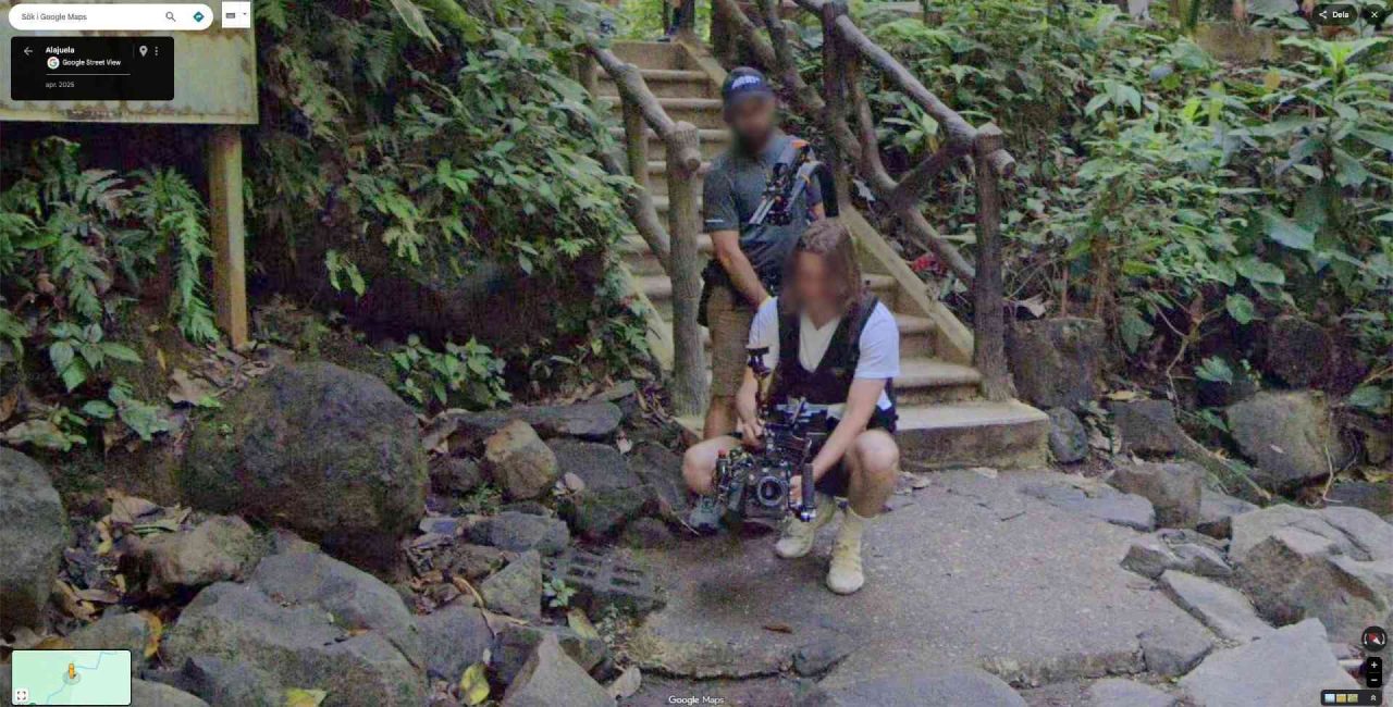 filming google street view