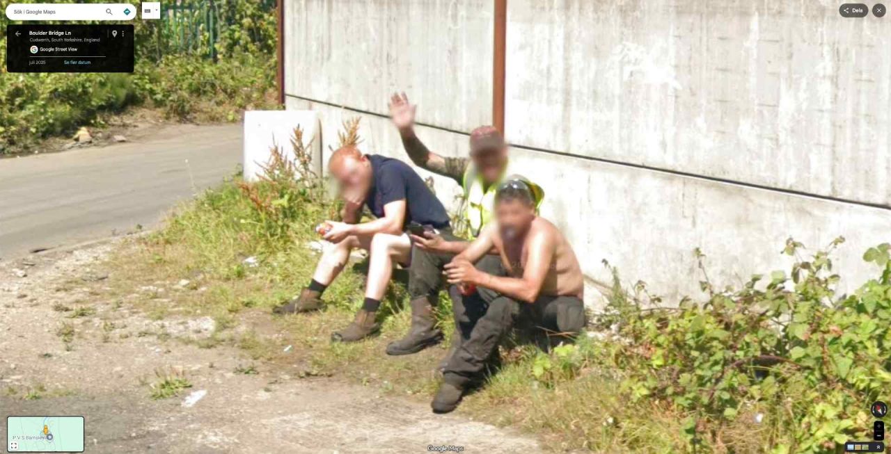 hello bus scrap yard workers