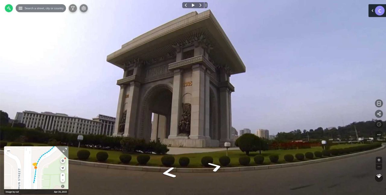 mapillary north korea street view